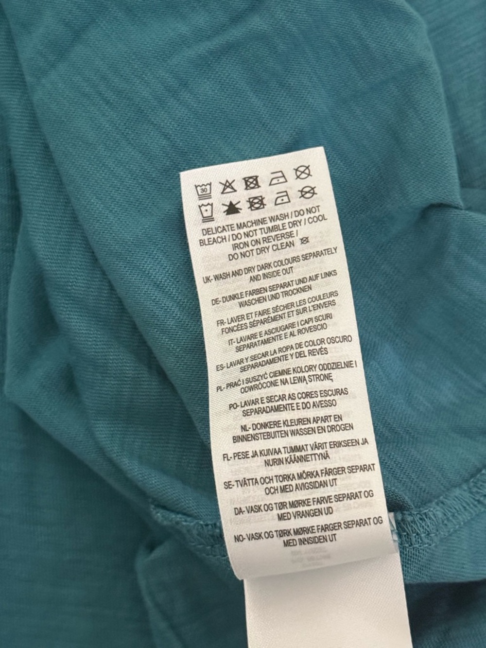 NWT Boden Eden Broderie Jersey Dress Teal Eyelet Tie-Waist Midi Dress 16-18 R - Picture 11 of 11